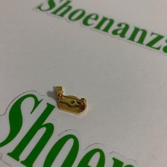 Vintage Club Head Golf Ball Lapel Pin White Gold Roll Pin Back - Picture 3 of 3